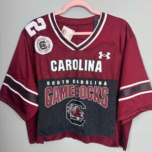 USC GAMECOCKS Upcycled Under Armour Jersey Fits Up To A Women’s XL NEW